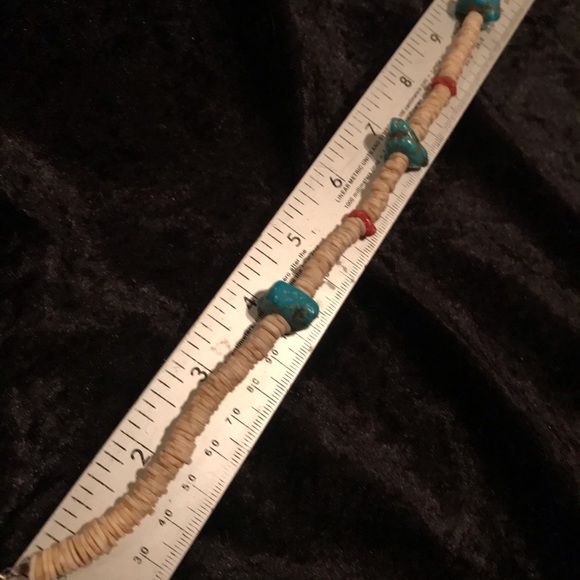Puka turquoise helshi choker - Picture 2 of 8